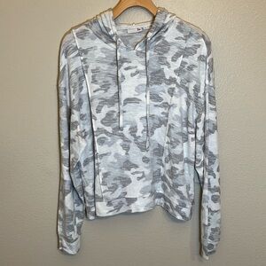 NWT SO Gray Camo Hooded Soft Sweatshirt
